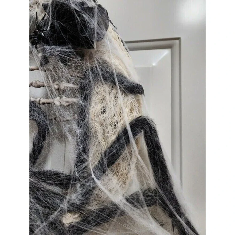 Skeleton & Spider Halloween Wreath-Handmade New